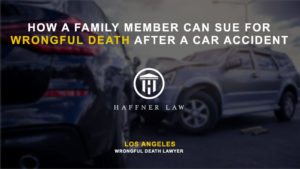family member sue wrongful death car crash